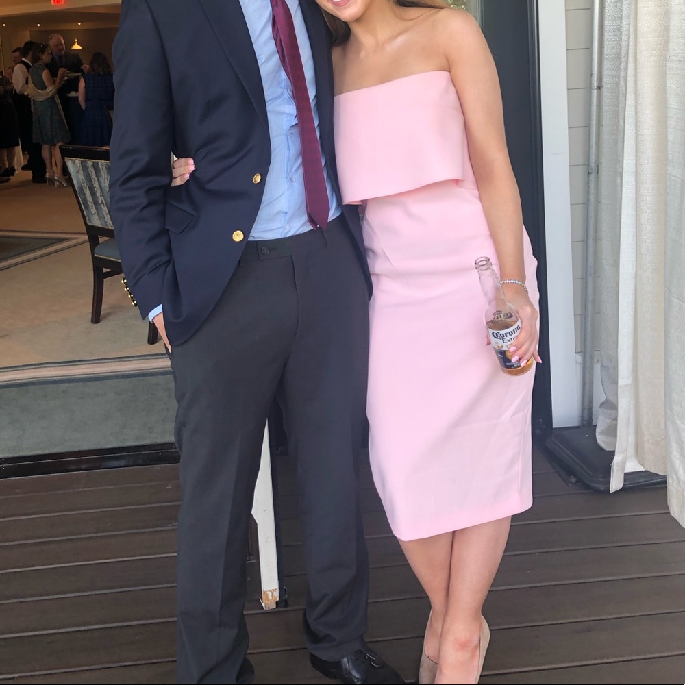 Revolve Likely Driggs Strapless Pink Dress